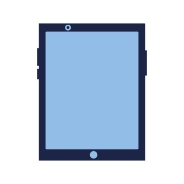 Beyaz arka planda tablet bilgisayar Gadget