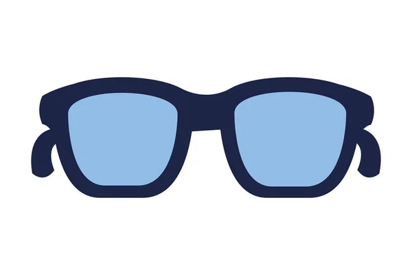 Accesorio gafas sobre fondo blanco — Vector de stock