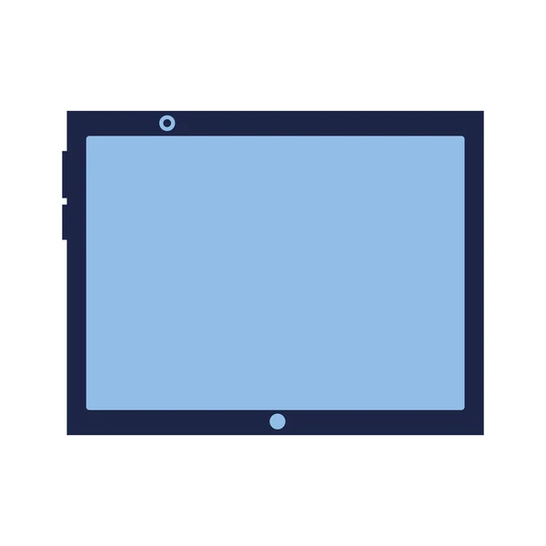 Gadget tableta del ordenador sobre fondo blanco — Vector de stock