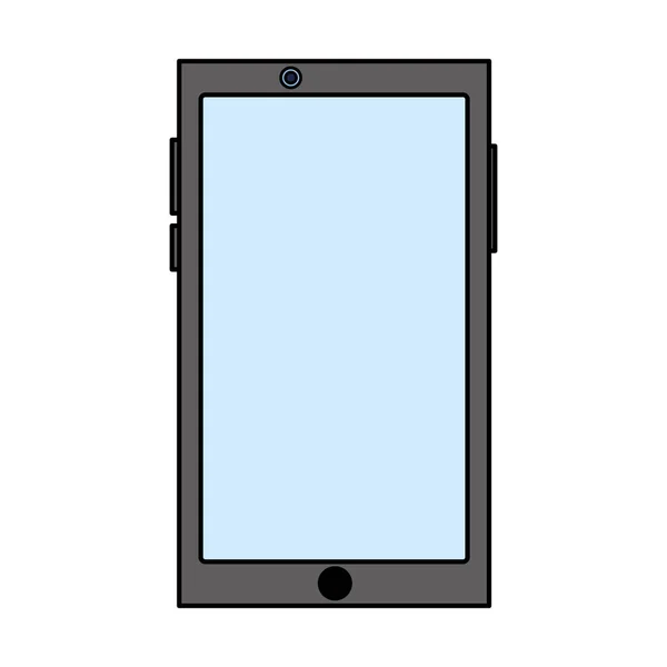 Dispositivo de teléfono inteligente digital sobre fondo blanco — Archivo Imágenes Vectoriales