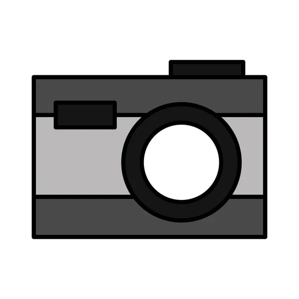 Câmera de fotografia no fundo branco — Vetor de Stock