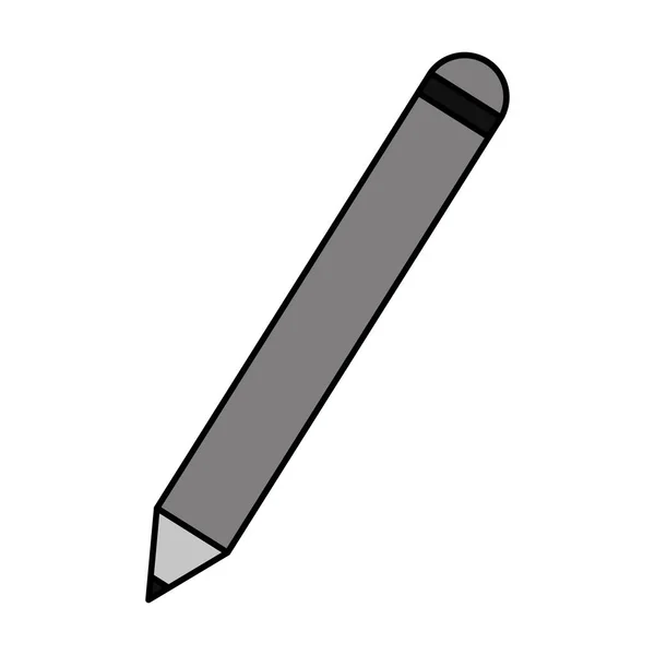 Suministro de lápiz sobre fondo blanco — Vector de stock