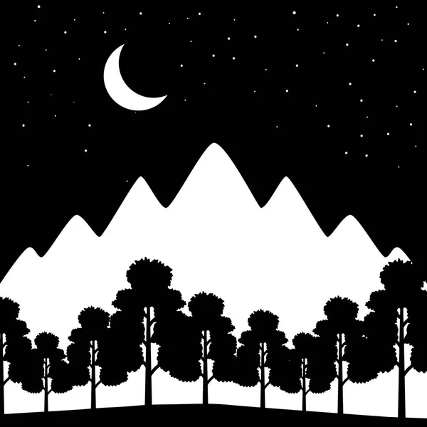 Naturaleza paisaje fondo — Vector de stock