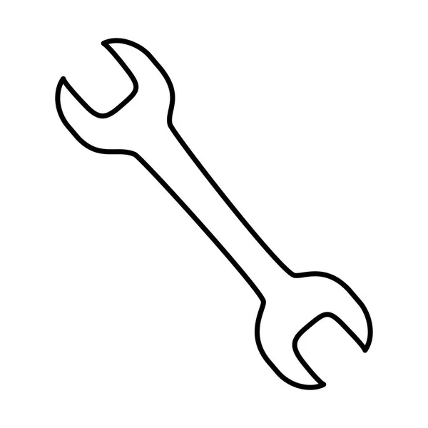 Ikona klíče stavební nástroje — Stockový vektor