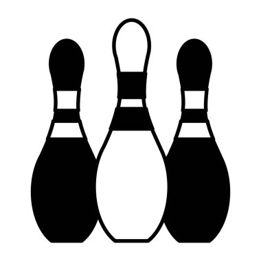 Beyaz arkaplanda bovling lobutları