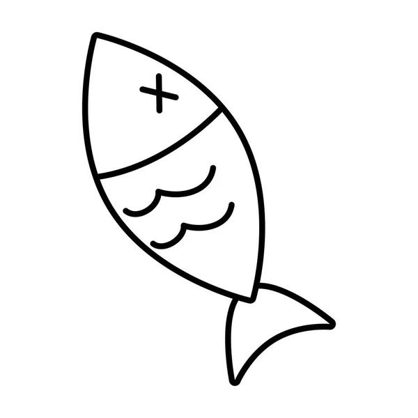 Fish wildlife icon — Stock Vector