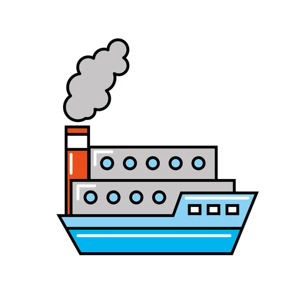 船舶海运集装箱运输海运 — 图库矢量图片