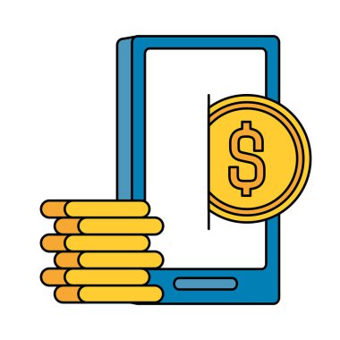 paralar dolarla smarphone kullanan kadın