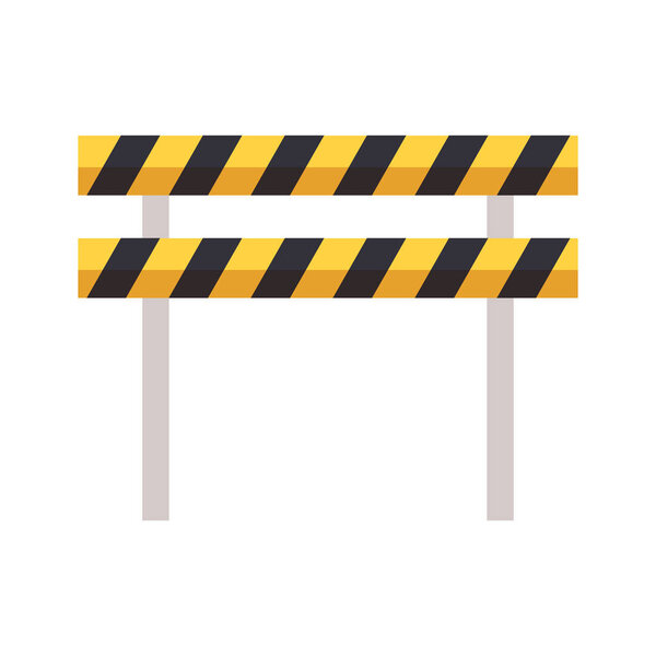 traffic barrier caution
