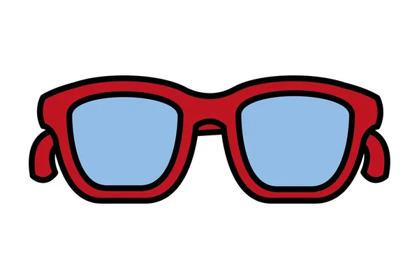 Accesorio gafas sobre fondo blanco — Vector de stock