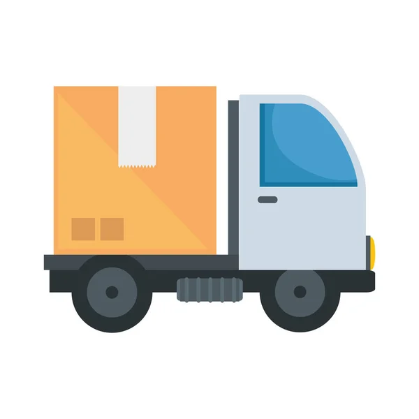 送货服务卡车隔离图标 — 图库矢量图片