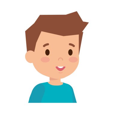 sevimli küçük çocuk karakter