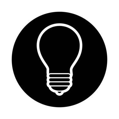 Ampul Işık izole simgesi