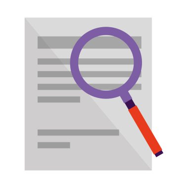 belge arama büyüteç ile