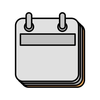 Takvim hatırlatma izole simgesini