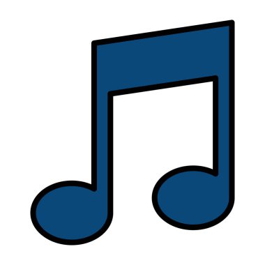 müzik Not izole simgesi