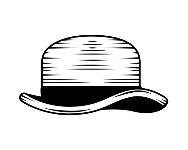 紳士帽子アイコン — ストックベクタ