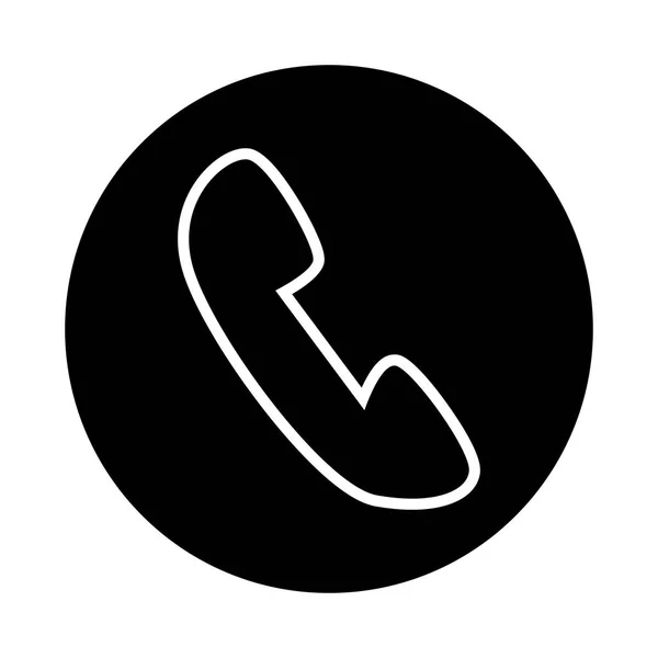 Telefon hizmeti izole simgesi — Stok Vektör