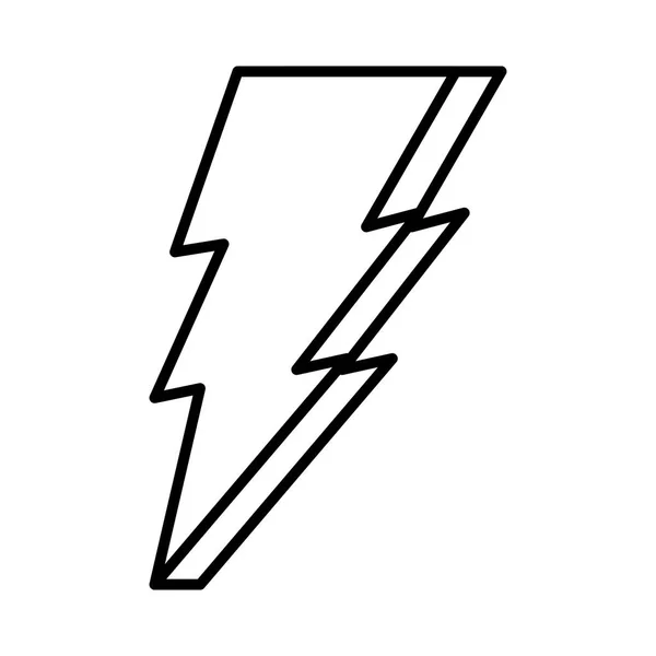 Energía de rayos de potencia icono — Archivo Imágenes Vectoriales