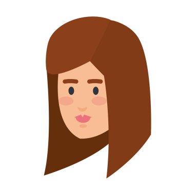 güzel bir kadın baş avatar karakter