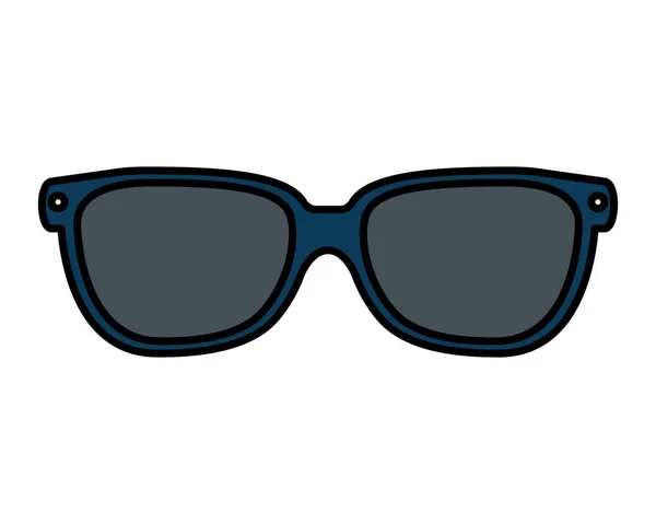 Gafas de sol accesorio icono aislado — Vector de stock