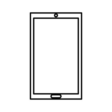 Smartphone teknoloji satırı simgesi