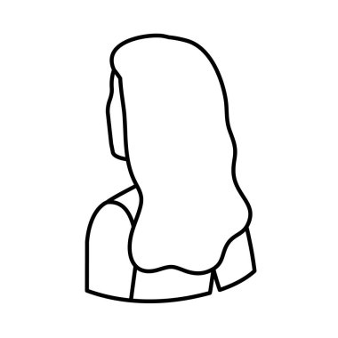 şık iş kadını arka avatar karakter