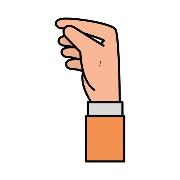 Hand human receiving icon — Stock Vector
