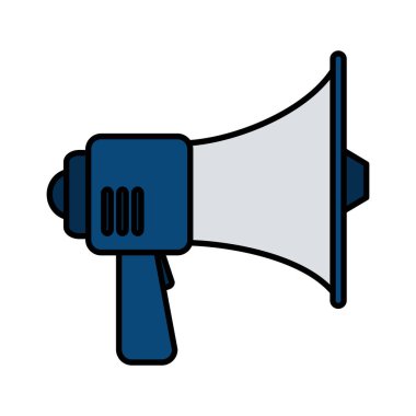 izole megafon ses simgesini