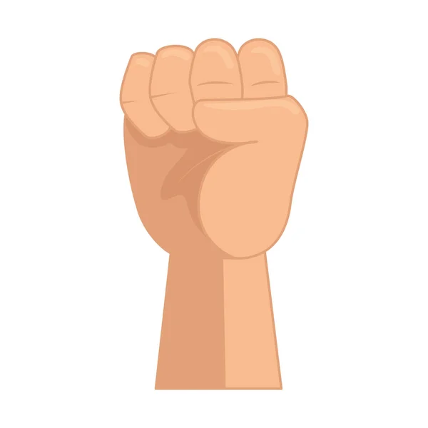 Hand up fist icon — Stock Vector