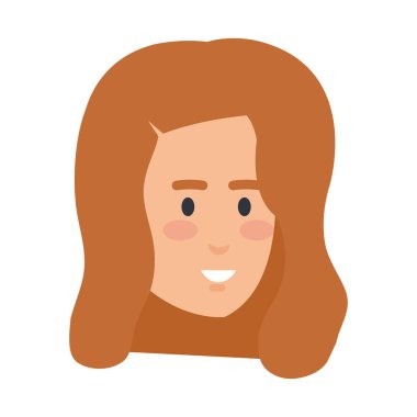 güzel bir kadın baş avatar karakter