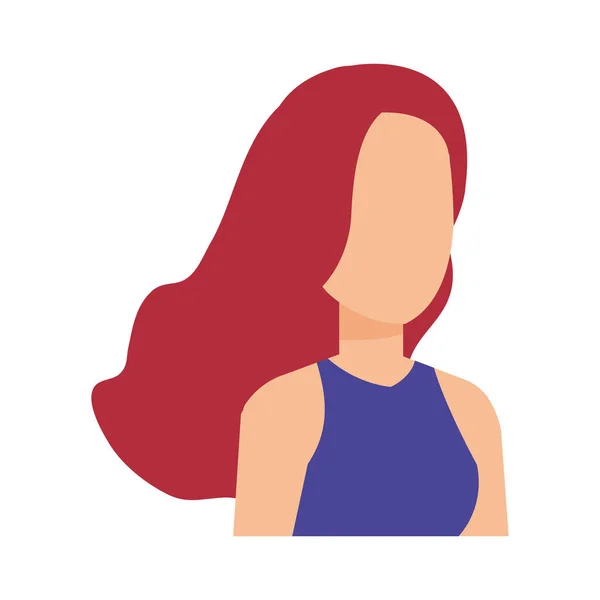 Güzel kadın avatar karakter — Stok Vektör