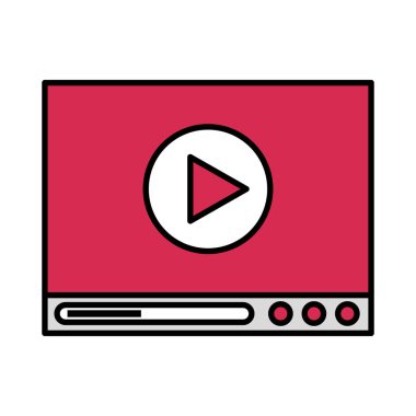 düğme izole simgesi oynamak