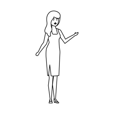 güzel ve genç kadın karakter