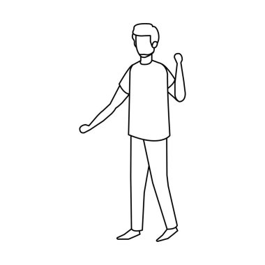 Sakallı genç adam Avatar karakteri