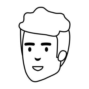 genç adam baş avatar karakter