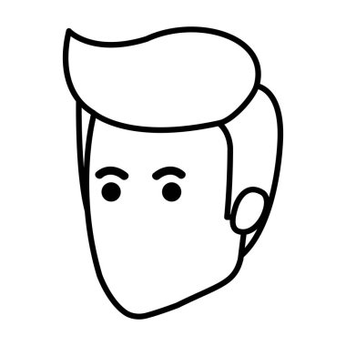 genç adam baş avatar karakter