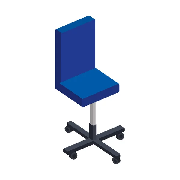 Office chair isolated icon — Stock Vector
