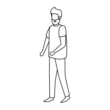 Sakallı genç adam Avatar karakteri