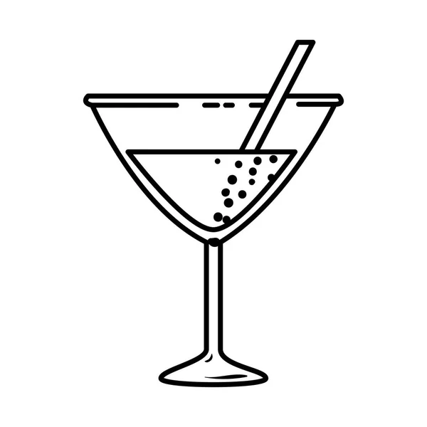 Copa cóctel bebida icono — Vector de stock