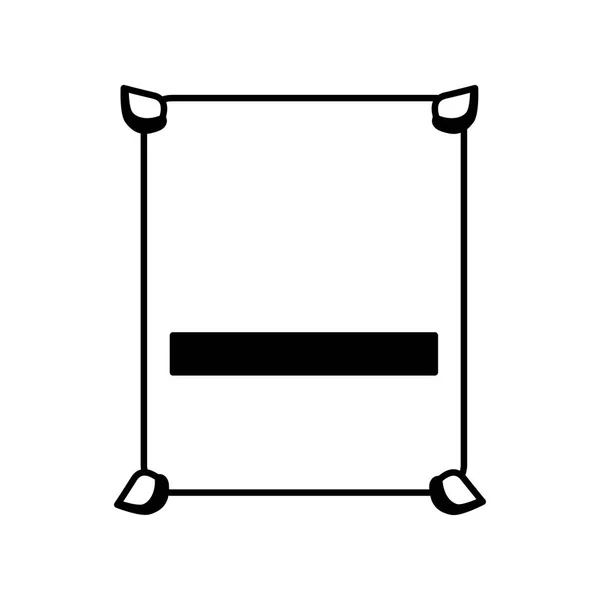 Geïsoleerde betonnen tas-pictogram — Stockvector