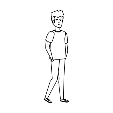 genç adam avatar karakter