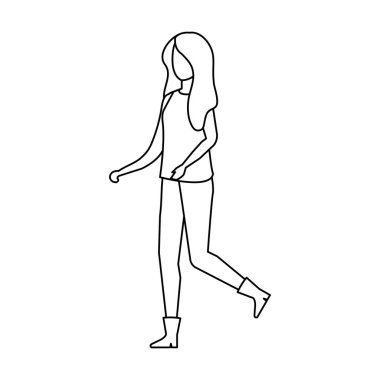 güzel ve genç kadın karakter