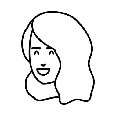 güzel bir kadın baş avatar karakter