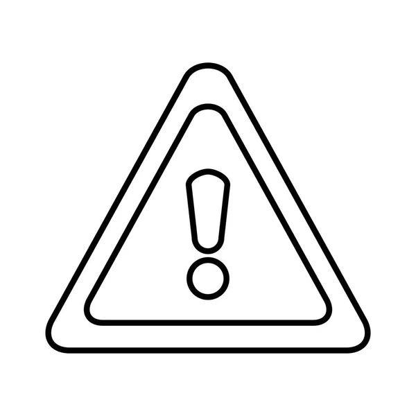 Icône symbole triangle alerte — Image vectorielle