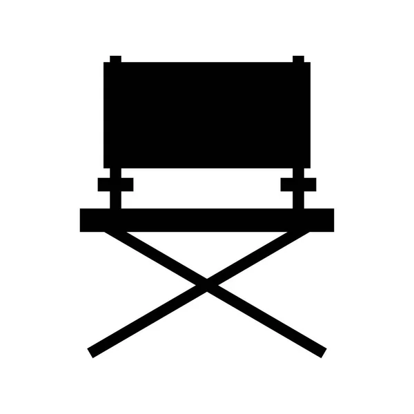 Director chair cinema icon — Stock Vector