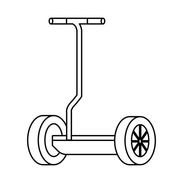 Ícone e-scooter dobrável isolado —  Vetores de Stock