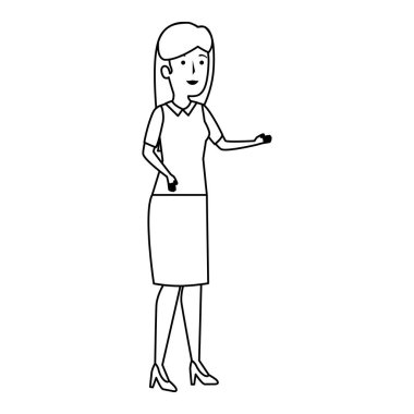 güzel ve genç kadın karakter