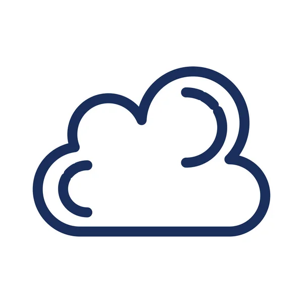 Cloud computing serverpictogram — Stockvector