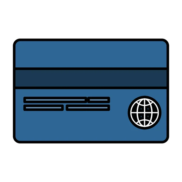 Kreditkort isolerade ikonen — Stock vektor